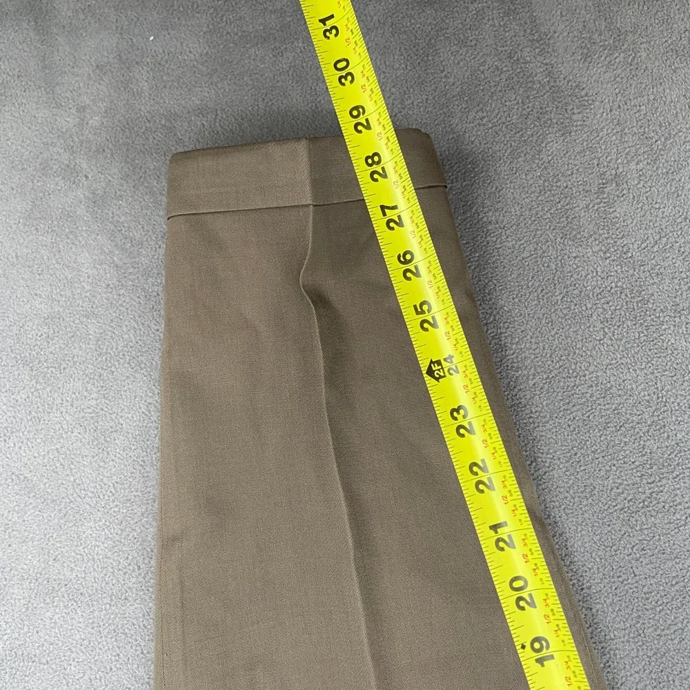 Gary Peters Mens 38 Brown Pure New Wool Pleated Cuffed‎ Dress Pants Trousers